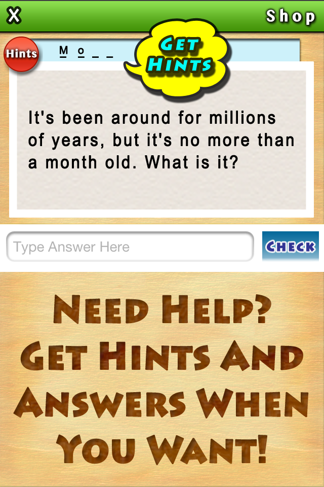 Get Hints Need Help? Reveal letters or show the number of letters to help you along the way. 